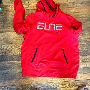 Red Nike  thermal hoodie.